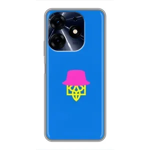 Чехлы для TECNO Spark 10 Pro Укр. Символика (AlphaPrint) (Шапка на гербу)