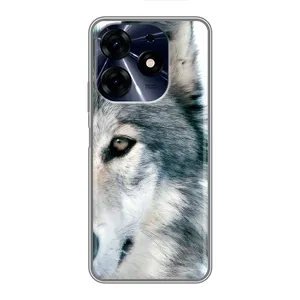 Чехлы с картинками животных TECNO Spark 10 Pro (Волк)