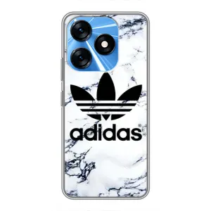 Чохли Адидас для TECNO Spark 10 (AlphaPrint) (Адідас на мраморі)