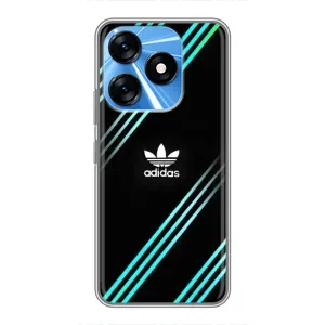 Чохли Адидас для TECNO Spark 10 (AlphaPrint) (Адідас з полосами)