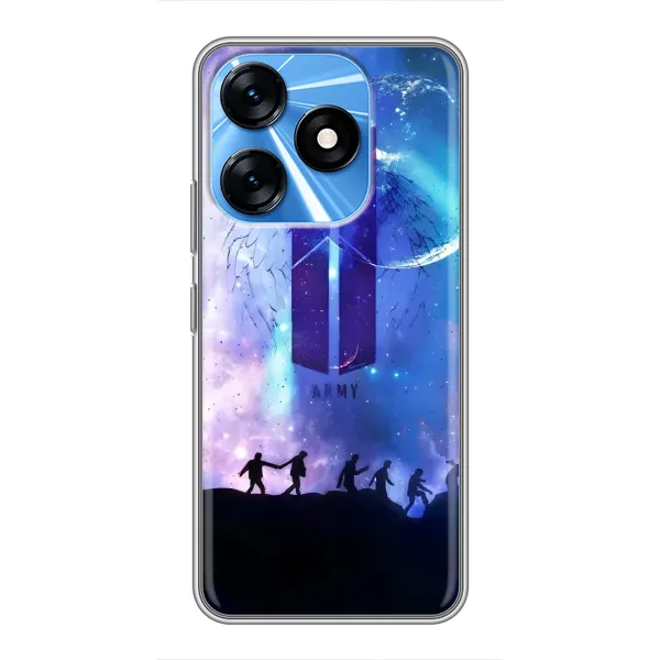 Чехол с принтом «Army BTS» для TECNO Spark 10 Чехол с принтом «Army BTS» для TECNO Spark 10