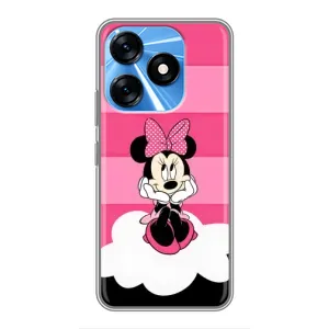 Міккі Маус чохол для TECNO Spark 10 (AlphaPrint - Мультяшні) (Дівчинка Maus)
