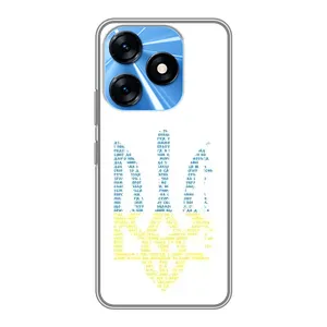 Чехлы для TECNO Spark 10  Укр. Символика (AlphaPrint) (Герб из букв)