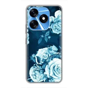 Чехлы (ART) Цветы на TECNO Spark 10 (VPrint) (Блактині бутони)