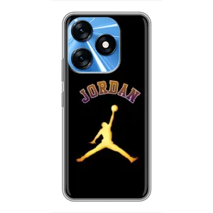Чехлы для TECNO Spark 10 - с картинкой JORDAN (AlphaPrint) (Jordan Gold)