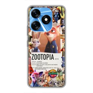 Чехол Зоотрополіс на TECNO Spark 10 (Постер Зверополис)