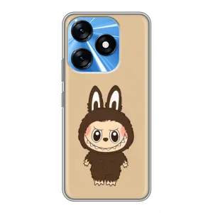 Чехол с Лабубу на TECNO Spark 10 (Bored Ape в красном)