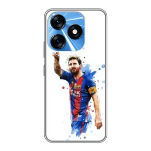 Чехлы Месси для TECNO Spark 10 (AlphaPrint) (Лео Месси)