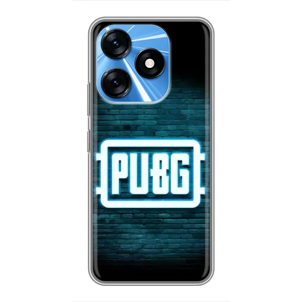 Чехол с принтом «Лого PUBG» для TECNO Spark 10