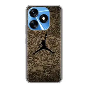Чехлы для TECNO Spark 10 - с картинкой JORDAN (AlphaPrint) (Logo Jordan)