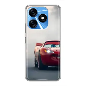 Силиконовый чехол Маквин для TECNO Spark 10 (Скоростной Маквин)