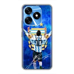 Чехлы Месси для TECNO Spark 10 (AlphaPrint) (Месси Аргентина)