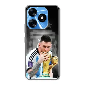 Чехлы для TECNO Spark 10 (Leo чемпион) (AlphaPrint) (Месси Чемпион)