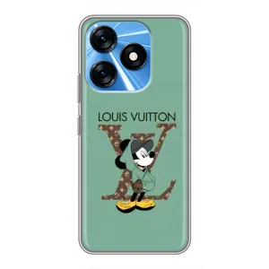 Чохли Луі Вітон для TECNO Spark 10 (AlphaPrint - LOUIS VUITTON) (Міккі Маус LV)