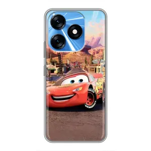 Силиконовый чехол Маквин для TECNO Spark 10 (Радиаторный Спрингс Маквин)