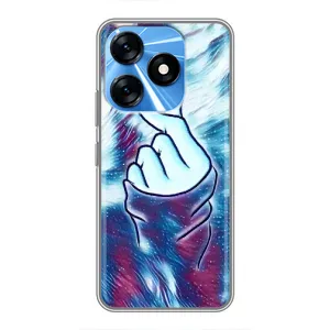 Чохол з принтом «Радужне серце» для TECNO Spark 10