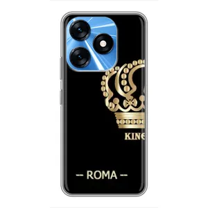 Чехлы для TECNO Spark 10 (VPrint) - Футбольные клубы (Roma)