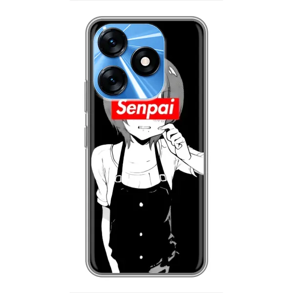 Чехол с принтом «Senpai» для TECNO Spark 10