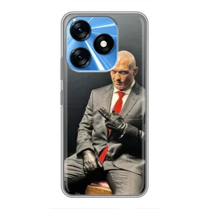 Чохол з принтом «Усик Hitman» для TECNO Spark 10