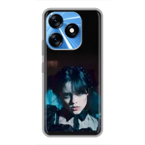 Чехлы Венсдей на TECNO Spark 10 Уэнсдей (AlphaPrint) (взгляд Уэнздей)