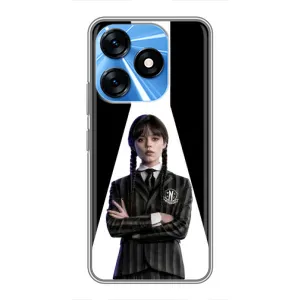Чехлы Венсдей на TECNO Spark 10 Уэнсдей (AlphaPrint) (W-Wednesday)
