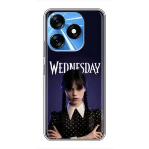 Чехлы Венсдей на TECNO Spark 10 Уэнсдей (AlphaPrint) (Wednesday)