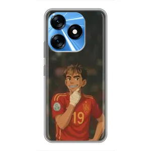Чехол с футболистом Ламин Ямаль TECNO Spark 10 (Ямаль аниме)