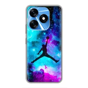 Чехлы для TECNO Spark 10 - с картинкой JORDAN (AlphaPrint) (Яркий Джордан)