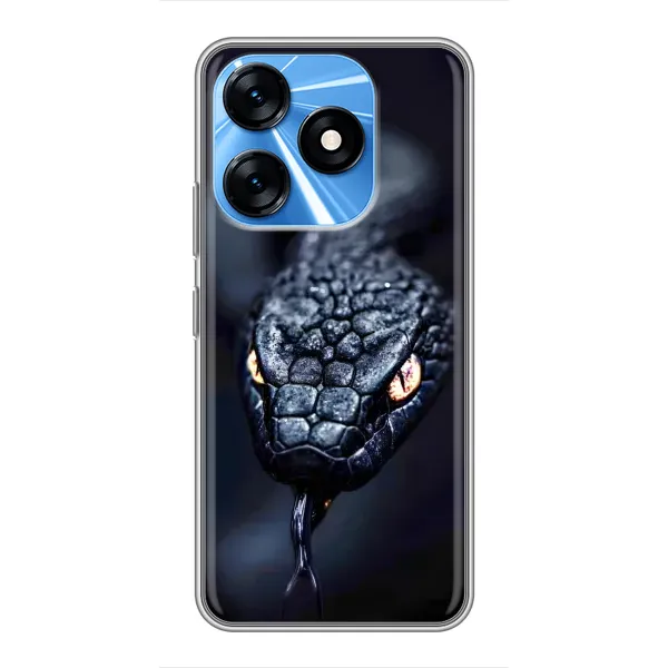 Чехол с принтом «Черная змея» для TECNO Spark 10 Чехол с принтом «Черная змея» для TECNO Spark 10
