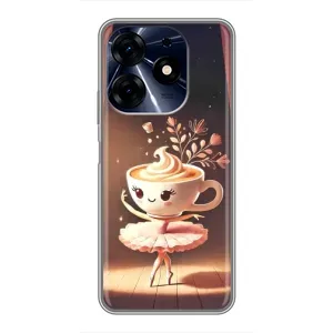 Чохол з мемом Тралалело тралала на TECNO Spark 10c (Балерина капучина)