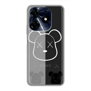 Чохли для TECNO Spark 10c - Bearbrick Louis Vuitton (PREMIUMPrint) (БеарБрік очі)