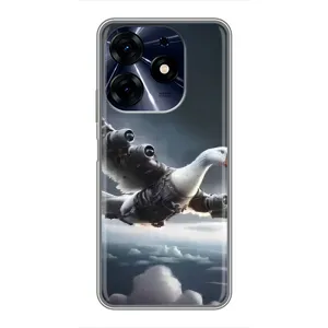 Чохол з мемом Тралалело тралала на TECNO Spark 10c (Бомбардіні гусіні)