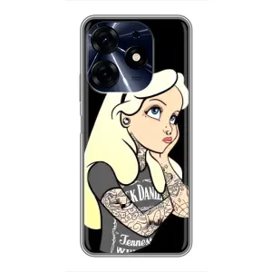 Чохол з друком для TECNO Spark 10c - (Мода) (AlphaPrint) (Дівчина в тату)