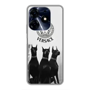 Чохли VERSACE для ТЕКНО Spark 10c (PREMIUMPrint) (Доберман Версаче)
