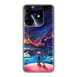 Космічні Чохли для ТЕКНО Spark 10c (VPrint) (Вид Галактики)