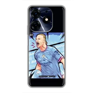 Чехлы с футболистом Ерлинг Холанд для TECNO Spark 10c (AlphaPrint) (гол Эрлинг Холланд)