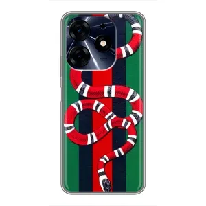 Чохли GUCCI для ТЕКНО Spark 10c (AlphaPrint) (Gucci змія)