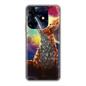 Чохли з картинкою Лисичка для TECNO Spark 10c (VPrint) (Лисичка в космосі)
