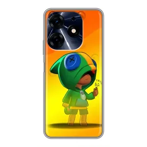Чехол для TECNO Spark 10c Бравл Старс (VPrint) (Хлопчик Леон)