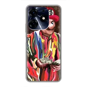 Бренднові Чохли для TECNO Spark 10c - (PREMIUMPrint) (Mario LV)