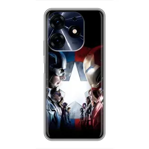 Чохли з героями Марвел TECNO Spark 10c (VPrint) (Марвел стайл)