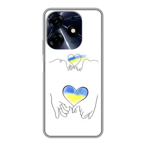 Чохол для Патріота України TECNO Spark 10c - (AlphaPrint) (Мир Україні)