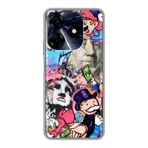 Чохли з крутими принтами для TECNO Spark 10c - (PREMIUMPrint) (Monopoly man)