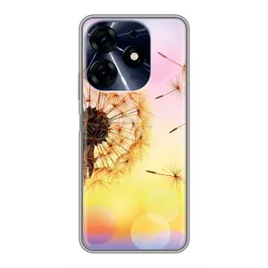 Чохол з картинкою (Стильні) ТЕКНО Spark 10c - (AlphaPrint) (Кульбабка)
