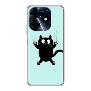 Чохол з принтом для TECNO Spark 10c (AlphaPrint) Модні коти (Падаючий кіт)
