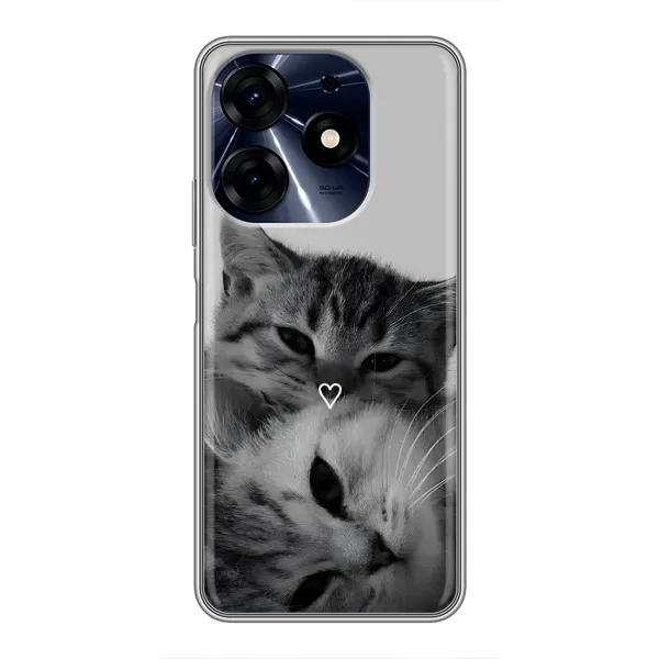 Чохол з принтом «Пара котів» для TECNO Spark 10c Чохол з принтом «Пара котів» для TECNO Spark 10c