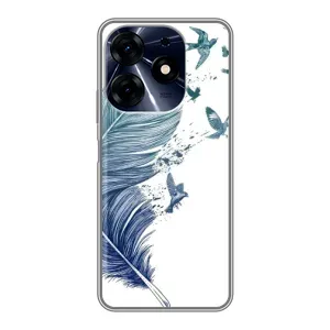 Чохол з картинкою (Стильні) ТЕКНО Spark 10c - (AlphaPrint) (Перо)