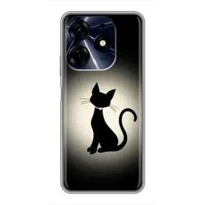 Чохол з принтом для TECNO Spark 10c (AlphaPrint) Модні коти (Силует котика)