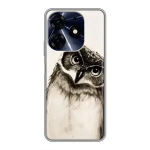 Чохол з пташками на TECNO Spark 10c (VPrint) (Сова)