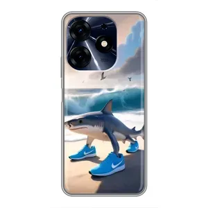 Чохол з мемом Тралалело тралала на TECNO Spark 10c